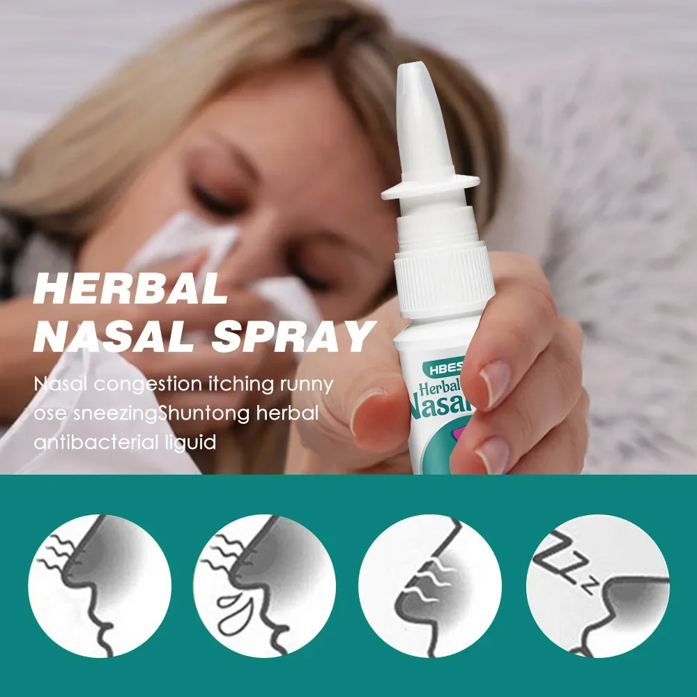 Nasal Patency Spray Allergic  Herbal Decontamination Nasal Stuck Sneezing and Runny Nasopharyngeal Care Liquid Nasal Spray