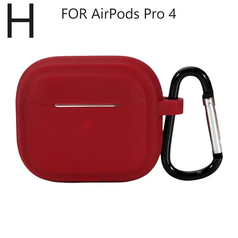 Funda de silicona para AirPods Pro 4, funda de silicona para auriculares AirPods Pro 4, brillo X1X5