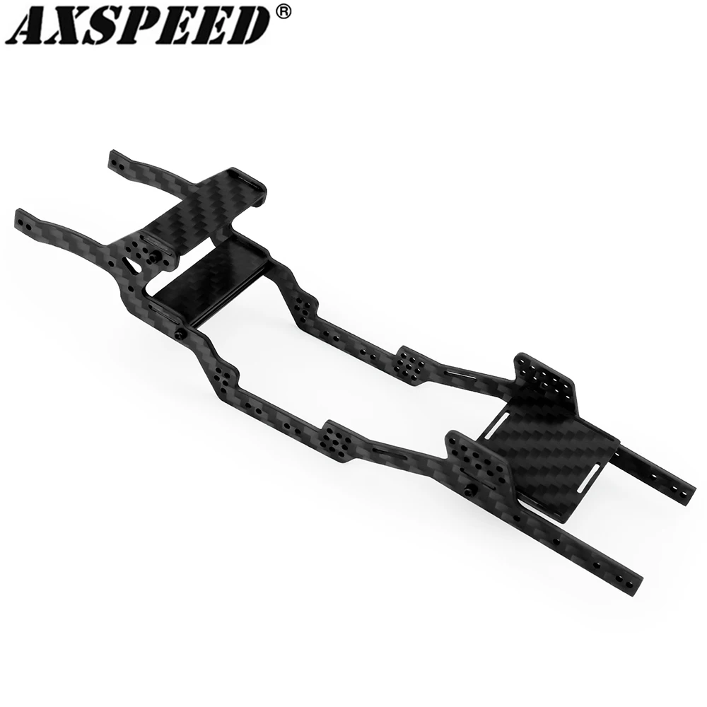 AXSPEED LCG Carbon Fiber Chassis Kit Frame Girder for 1/24 RC Crawler Axial SCX24 90081 AXI00001 AXI00002 AXI00006 Upgrade Parts