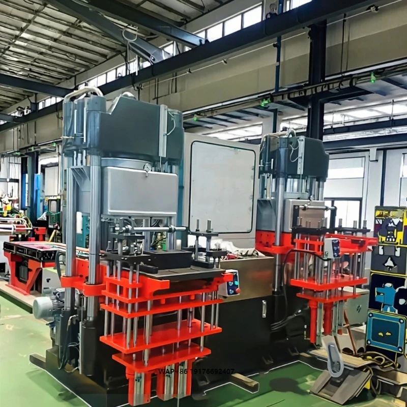High-efficiency Industrial Molding Solution V Series Double Station Vacuum Vulcanizing Press for Rubber Compression Applications