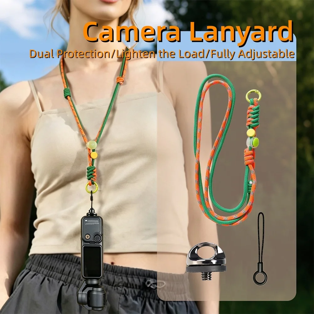 Camera Strap Quick Release Shoulder Lanyard for Ricoh Sony Insta360 X4/X3 DJI OSMO 360 Pocket 4 3 2 Gopro SLR Camera Accessories