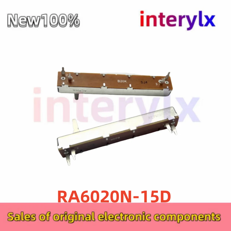 1Pcs/Lot 88mm Direct Sliding Potentiometer RA6020N-15D B20K Shaft Length 15mm
