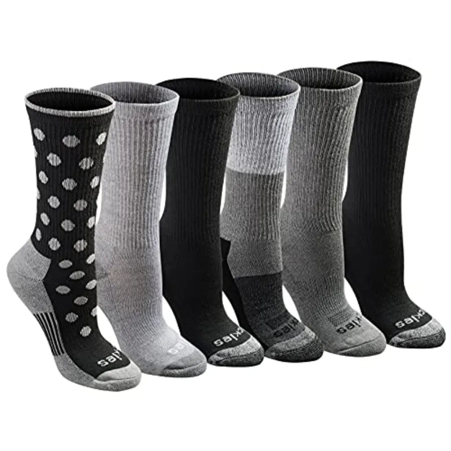 

Women's Dritech Fashion Moisture Control Crew Socks for Daily Wear and Active Lifestyle Ideal for Workout Travel and Office Use