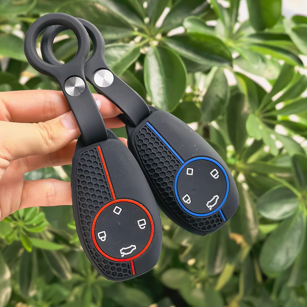 Key Cover For Leapmotor T03 S01 C11 C01 Keyless Remote Protection Silicoen Soft Car Key Cover Fob Holder Car Accessories