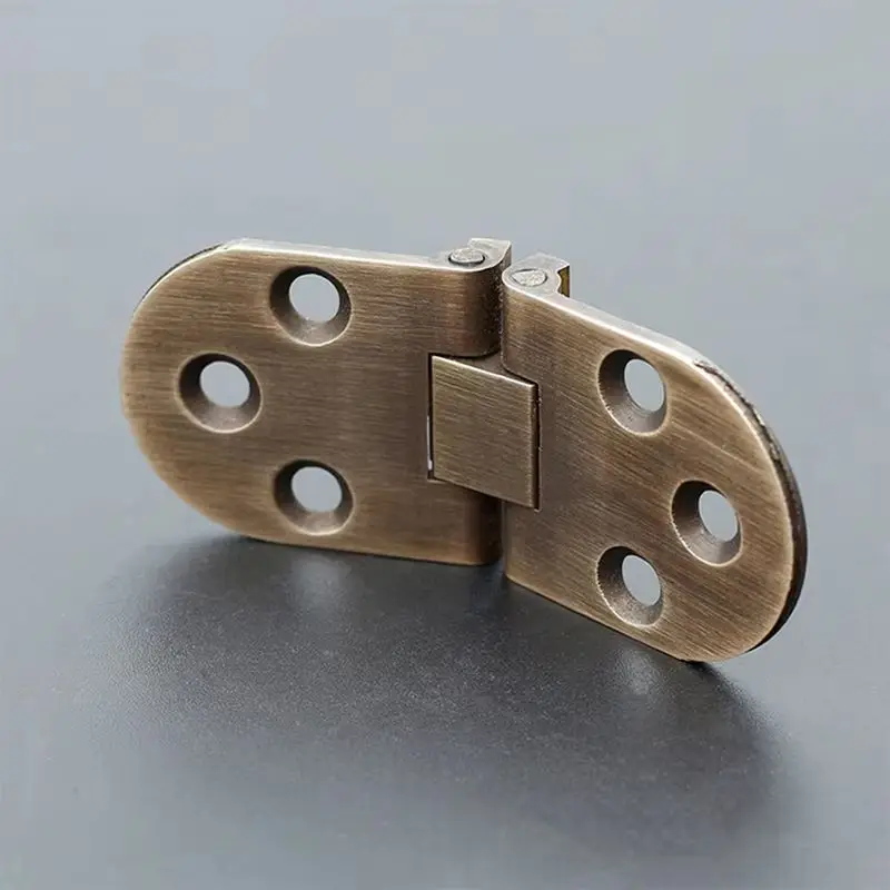 

Ретро Винтаж 10 шт., твердые латунные петли для лотка для дворецкого, круглый стол, складные клапаны, петли с винтами