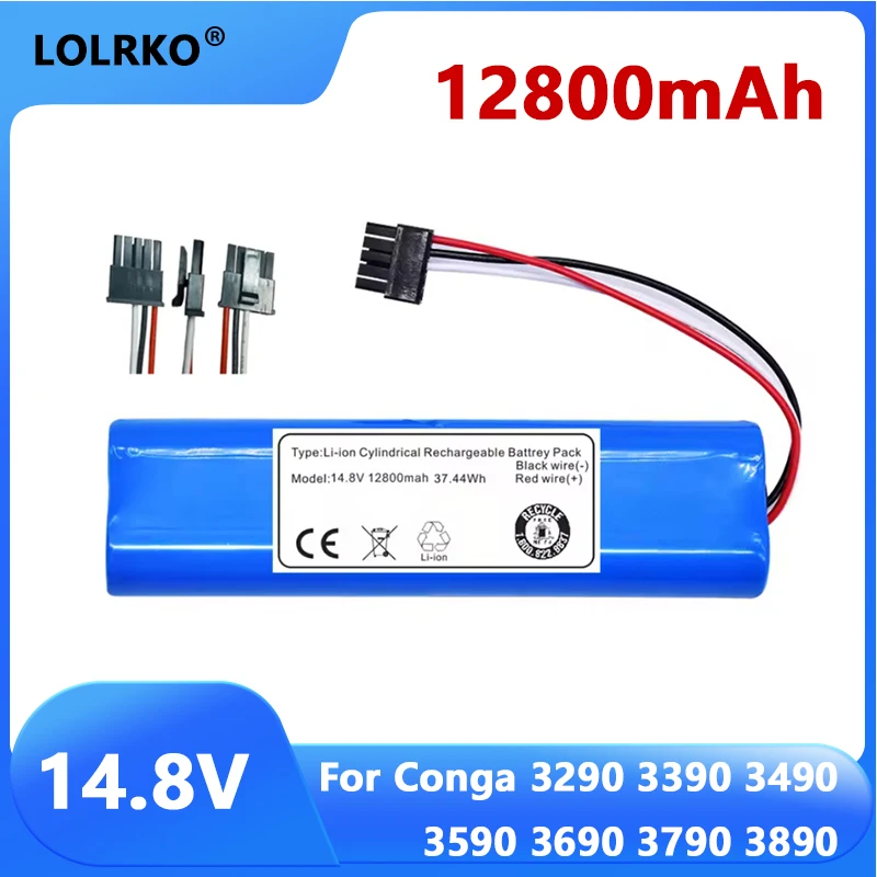 14.8V Replacement Battery For Xiaomi Robot Vacuum S10/ Vacuum-Mop P/2S NR18650 MH1-4S1P-SC Sweeping Mopping Robot Vacuum Cleaner