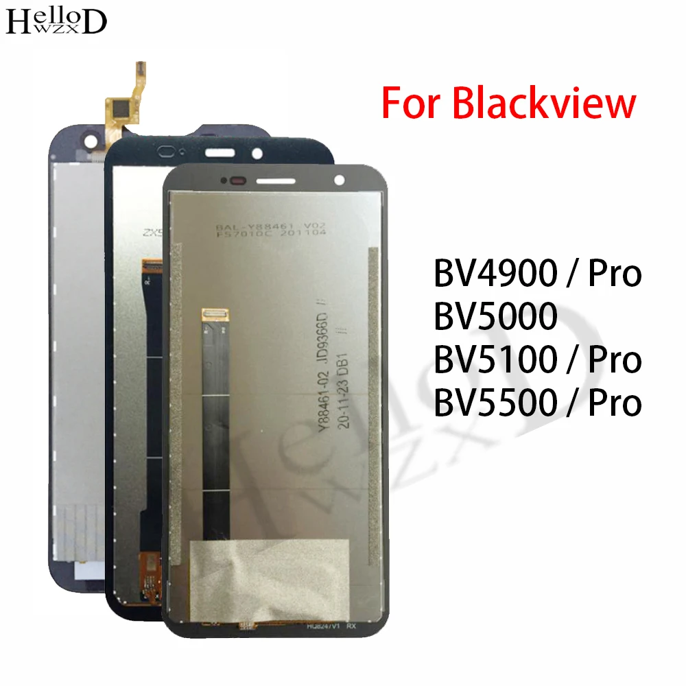 

LCD Screen For Blackview BV4900 BV5000 BV5100 BV5500 Pro LCD Display Touch Screen Digitizer Assembly Repair Tools