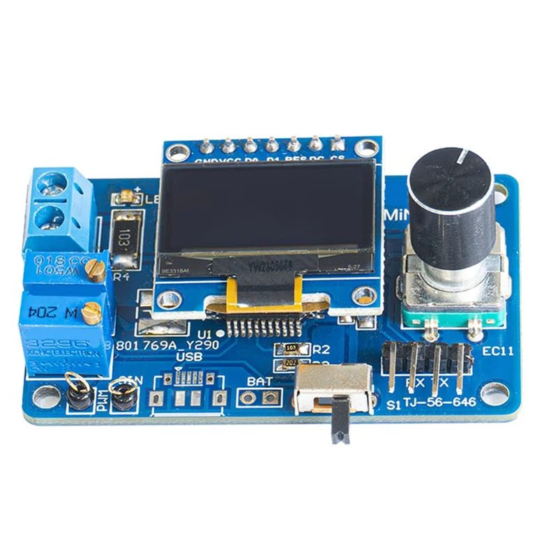 ABWZ-Digital DIY Oscilloscope Kit Mini DOS LCD Display Oscilloscope Kit Electronic Component Soldering Practice Loose Parts