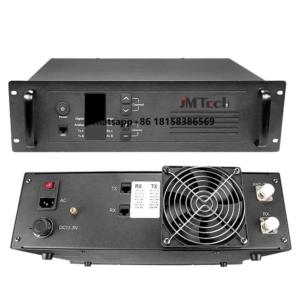 

50w Fm Transmitter DMR Base Station Mobile Radio Walkie Talkie Dual Band Ham Wireless Intercom Digital Repeater D8000
