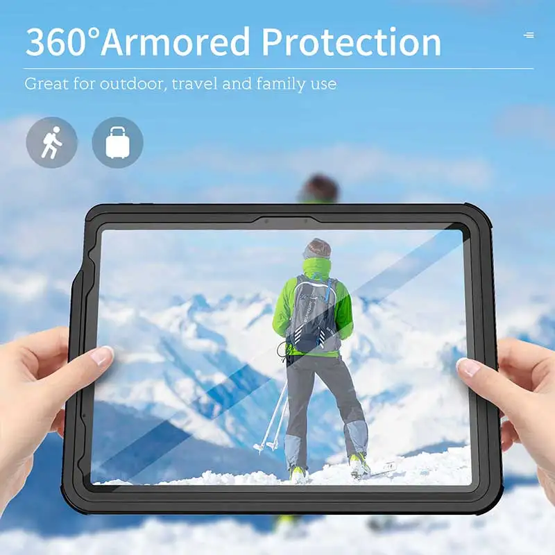 Imagem -04 - Estojo Impermeável para Ipad Tudo Incluído Dustproof Anti Fall Proteção Capa Transparente 360 Ipad Pro 11 m4 2024 Air 11 Air 11 Air 13 Air 6