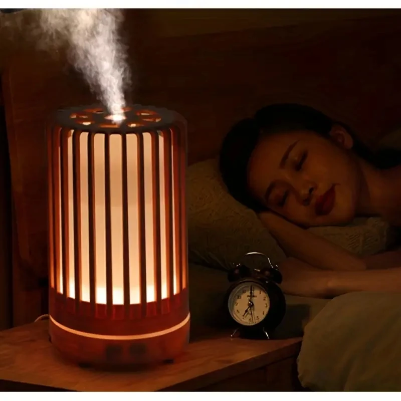 Air Humidifier Aromatherapy Machine Bird Cage Ultrasonic USB Humidifier, Essential Oil Diffuser With Colorful Night Lights