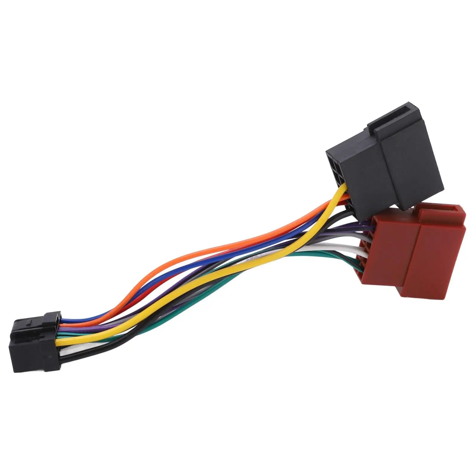 for Iso Wiring Harness Connector Adaptor Plug 16 Pin Car Stereo Radio Loom Replacement for