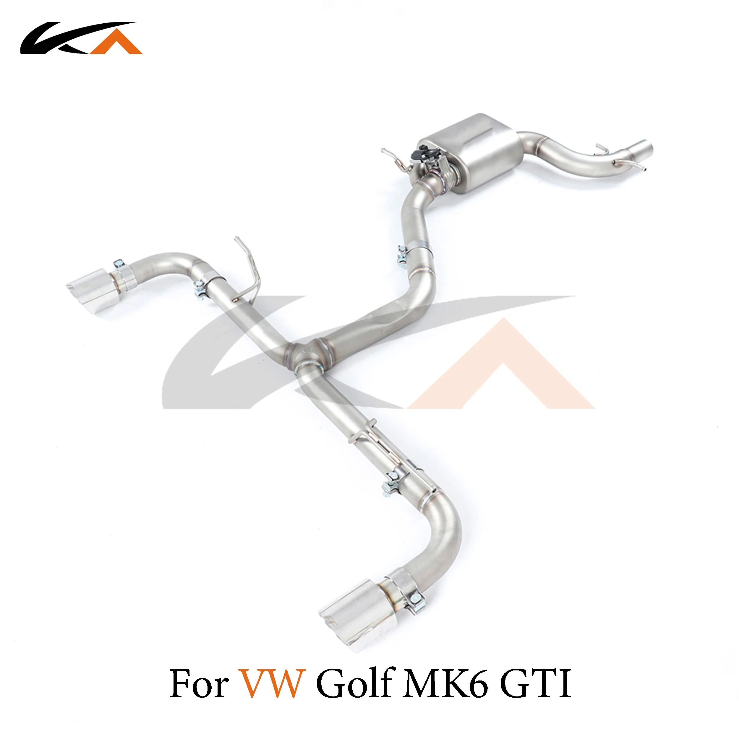 

KA Tuning exhaust system stainless catback for VW Golf MK6 GTI rear section performance parts muffler valve