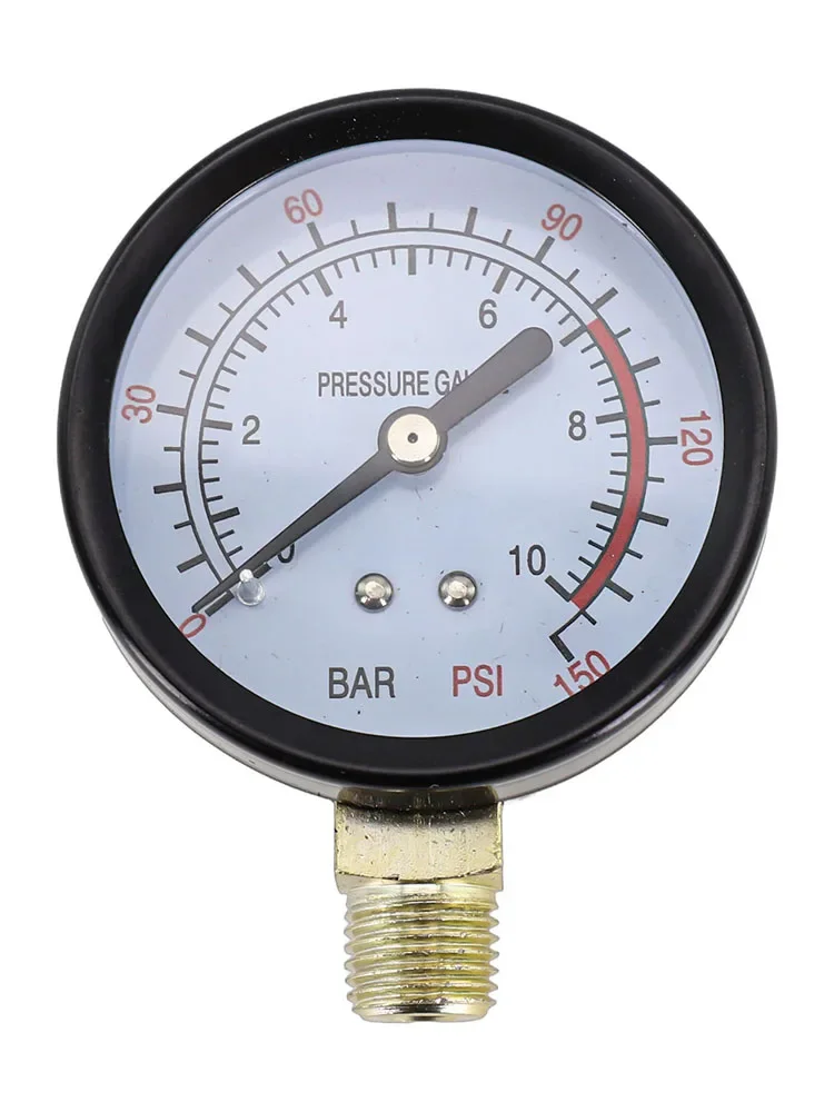 Air Compressor Monitoring Air Compressor Gauge 0-1.6Mpa Gauge Clear Display G1/4 Thread Plastic/Copper Material