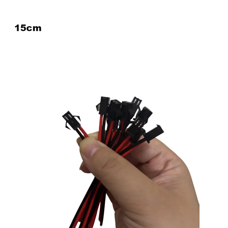 15cm Male Female Plug 2 Pin SM PVC Connector Cable Wire DIY Electrical Installation For Led Strip