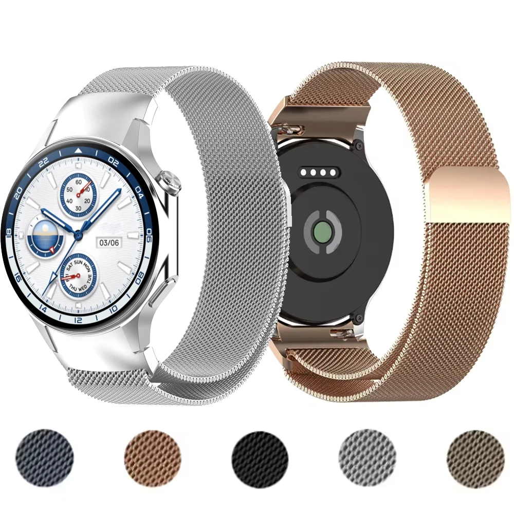 磁気ストラップ OnePlus Watch 2 ウォッチバンドステンレス鋼ミラネーゼループブレスレット Oppo Watch X リストバンドコレアアクセサリー