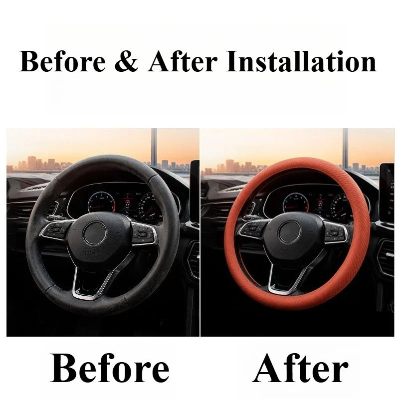 For Baojun 510 730 530 Silicone Steering Wheel Cover Ultra-Thin Anti-Slip Interior Accessories