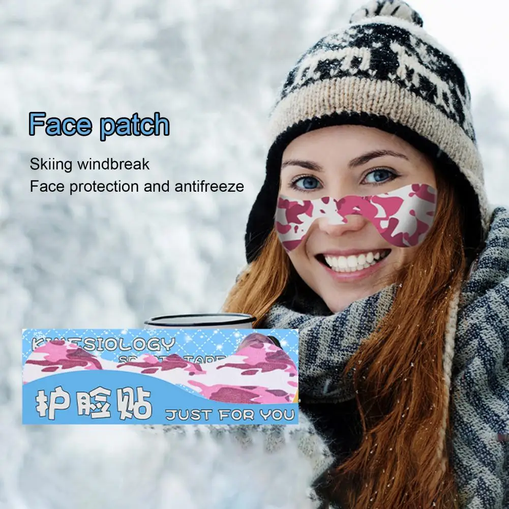 2 Set Outdoor  Face Sticker Sun-proof Breathable Accessory Winter Facial  Protective Pad For Outdoor