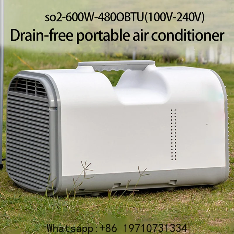 

Portable Air Conditioner Energy Saving 600W Mini Mobile Air-Con with Remote Control for Home Dorm Office Camping Pet Space
