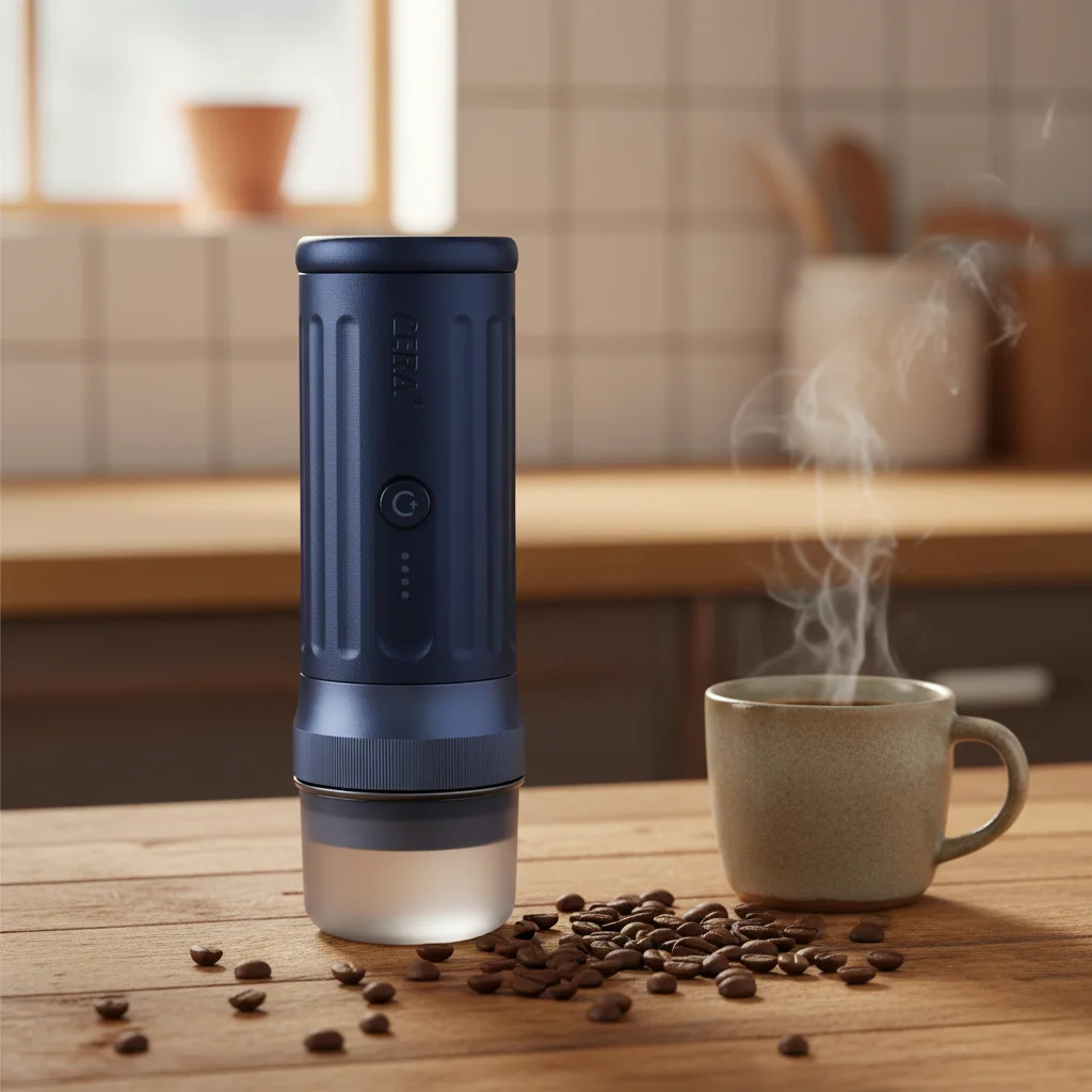

Mini PCM03S-MAX Modern USB Fully Automatic Coffee Making Machine 58mm Filter Basket Professional Espresso Maker for Outdoor