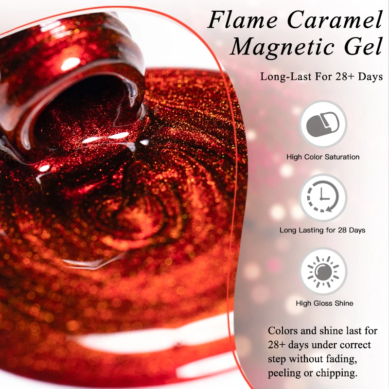 9 pz Rosso Glitter Gatto Gel Magnetico Smalto Set Vino Rosso Caffè Marrone Semi Permanente Soak Off Gel UV Vernice Unghie Artistiche Manicure