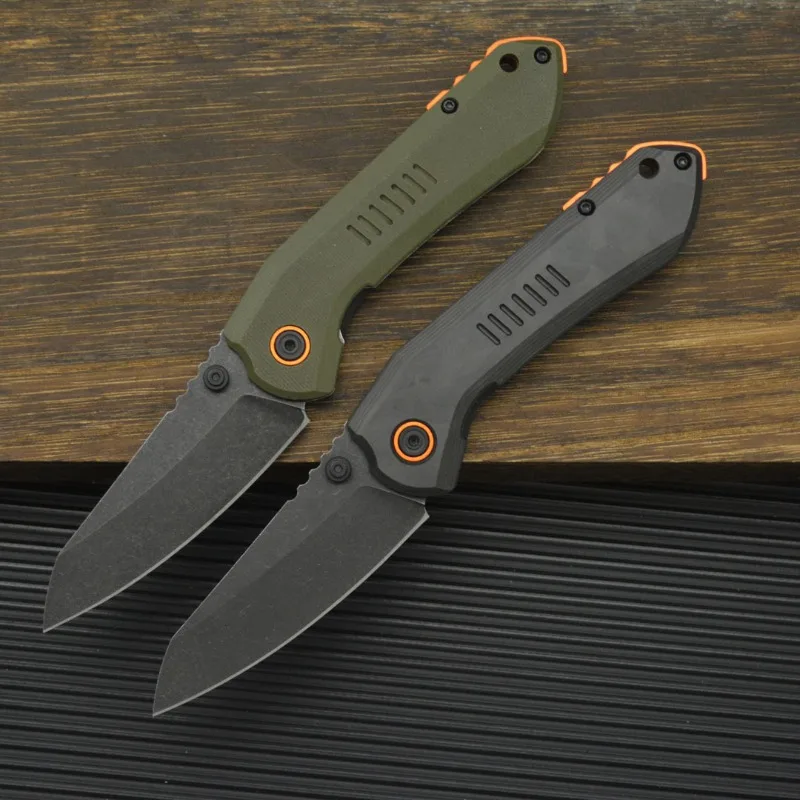 Portable 6280 Camping Outdoor Folding Knife 8Cr13Mov Blade G10 Steel Handle Hunting Survival Tactical Utility Knives EDC Tools