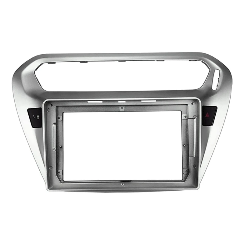 2 Din 9 Inch Car Radio Installation DVD GPS Mp5 Plastic Fascia Panel Frame For Peugeot 301 CITRON ELYSEE 2014