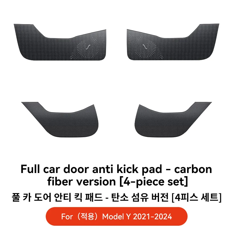 YZ Autodeur Anti-Kick Pad Voor Tesla Model 3Y Highland Juniper Sticker Trim Kit Zijdeur Protector Cover interieur Decoratie