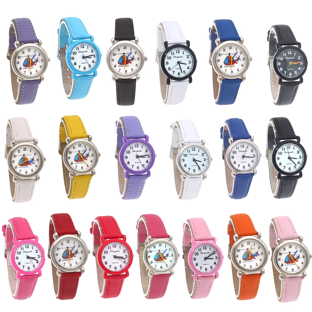 5Pcs/Lot Mixed Bulk Boys Girl Watch Cartoon Strap Random Pattern Wristwatches