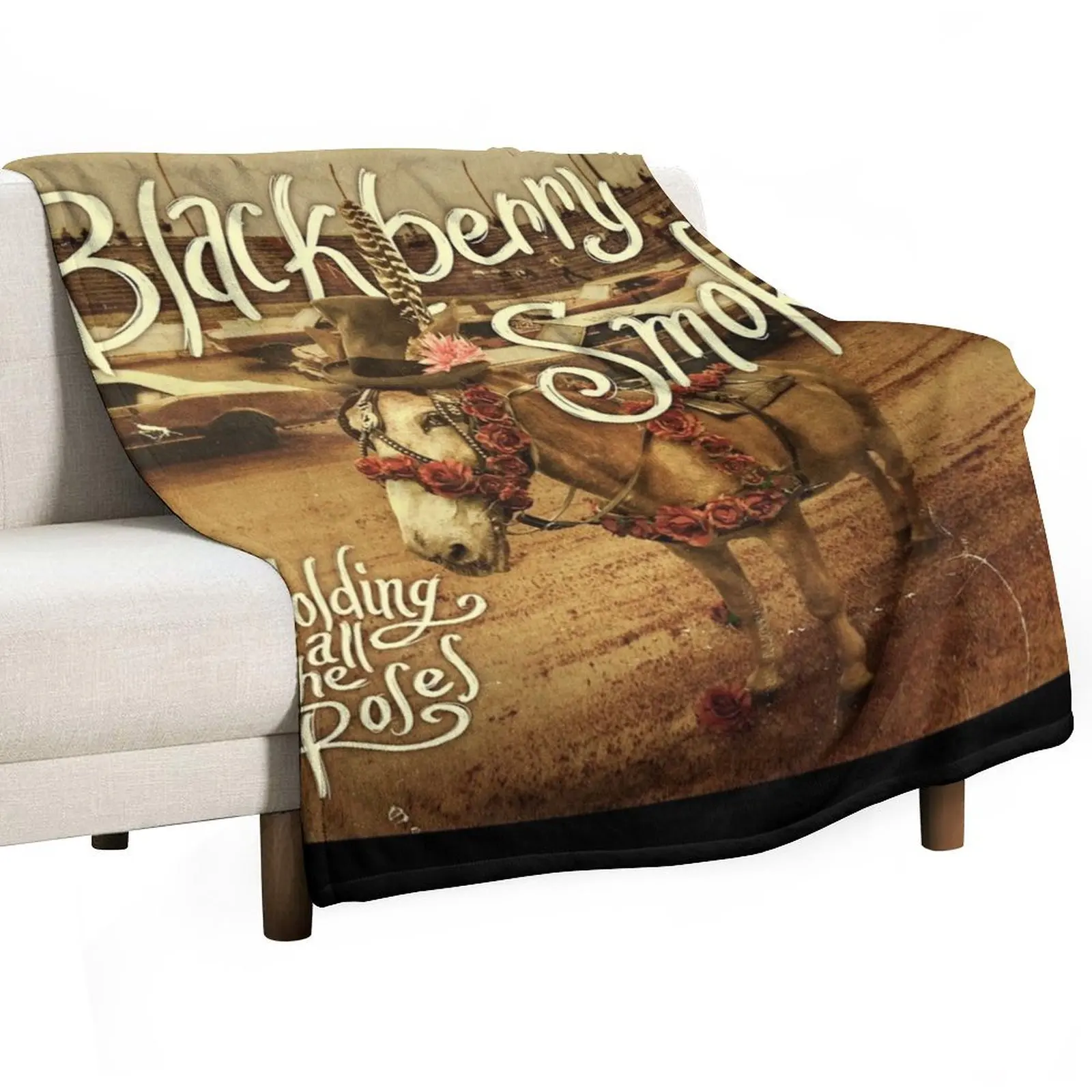 Blackberry Smoke holding all the roses Throw Blanket christmas decoration Luxury wednesday Blankets