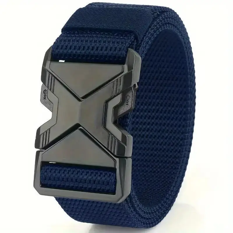 Durable Quick Release Men's Canvas Belt Thickened Multi-Function Waistband Great Gift for Boyfriend Husband