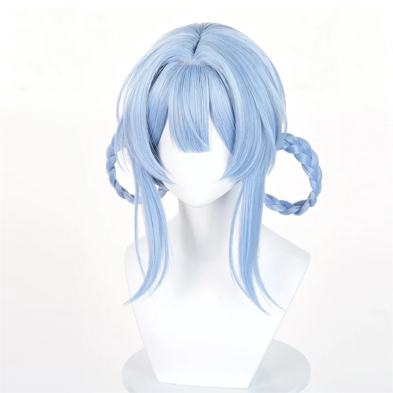 السحرية فتاة الساحرة المحاكمات تاتشيبانا ShERI الكبار النساء شعر مستعار تأثيري قصير الأزرق الشعر مقاومة للحرارة بيروكات صناعية دعامة الهالوين
