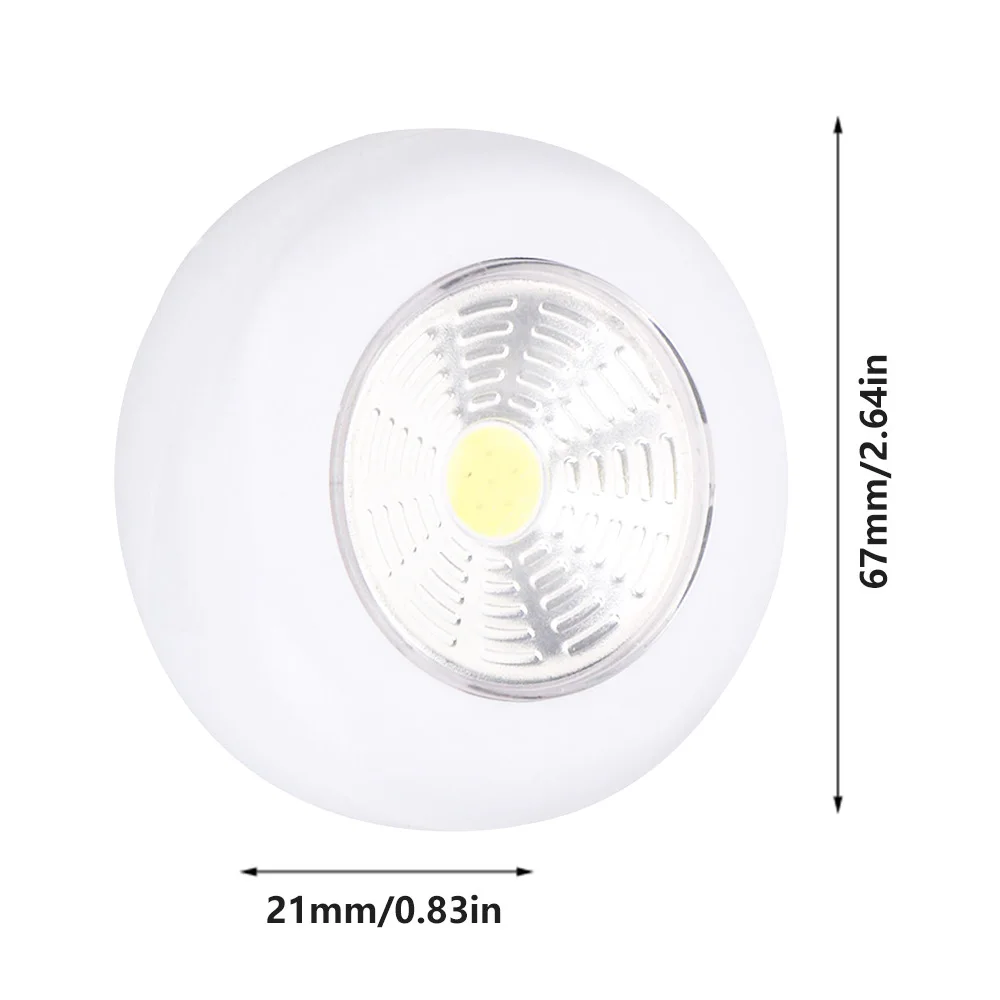 Luz LED COB para debajo del gabinete con pegatina adhesiva, lámpara de pared inalámbrica, armario, cajón, armario, dormitorio, luz nocturna