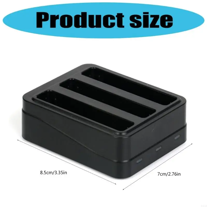 2025 جديد 3 شاحن البطارية محمومات الحماية من الحماية سفر سفر لحالة التخزين لـ