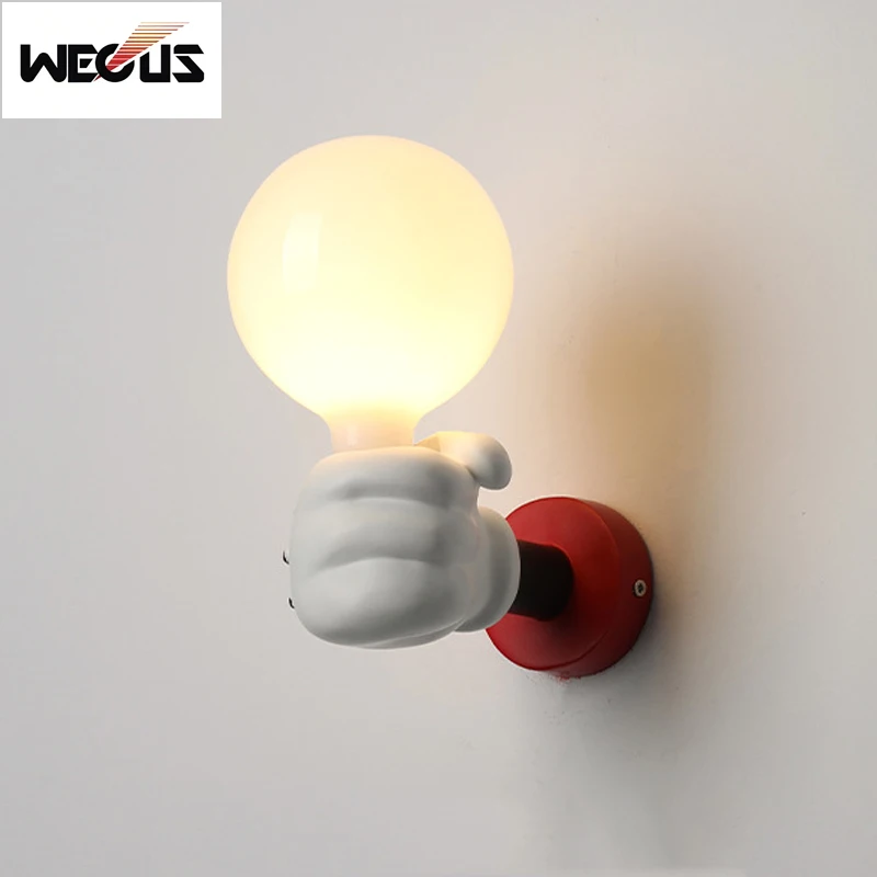 

Cartoon Simple Wall Lamp, Cute And Warm Bedroom, Children's Room, Personalized And Creative Decorative Wall Lamp