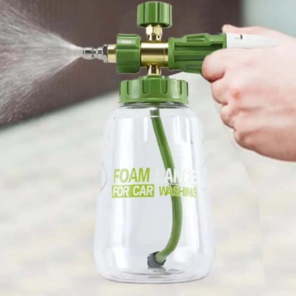 Convenient Thick Handle Car Washer Foam Generator 1L Clear Snow Foam Lance Empty Bottle Adjustable Spray Foamer Sprayer Truck