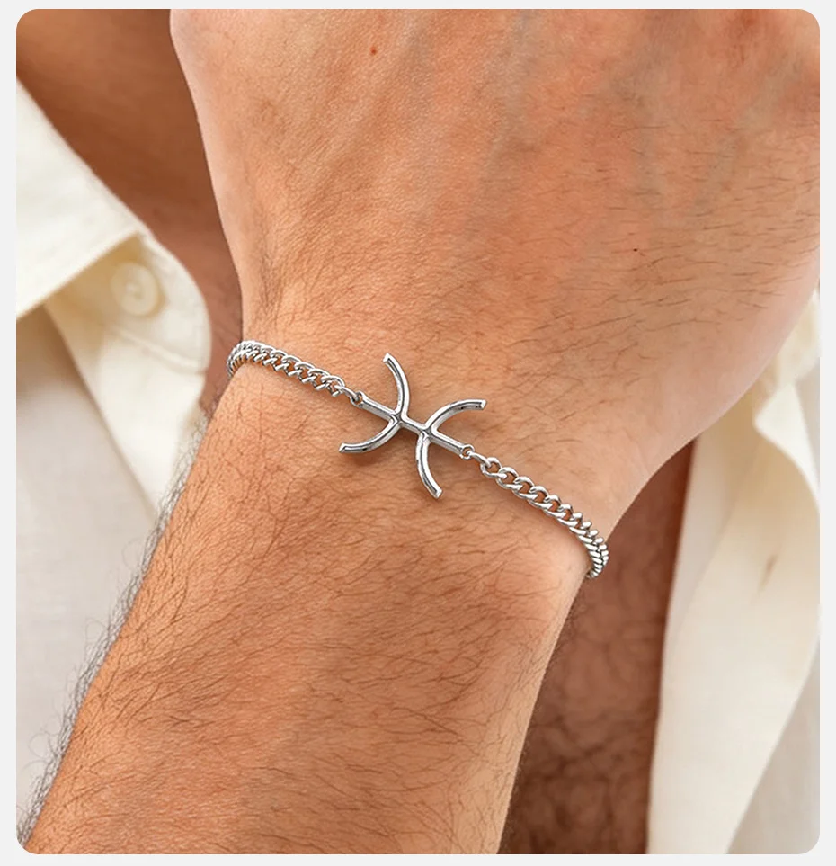 Vnox Amazigh Berber Symbol Armband-Halsketten-Set aus Edelstahl in Silberfarbe, Afrikanischer Tuareg Tifinagh Schmuck für Männer und Frauen als Geschenk – Detail 9