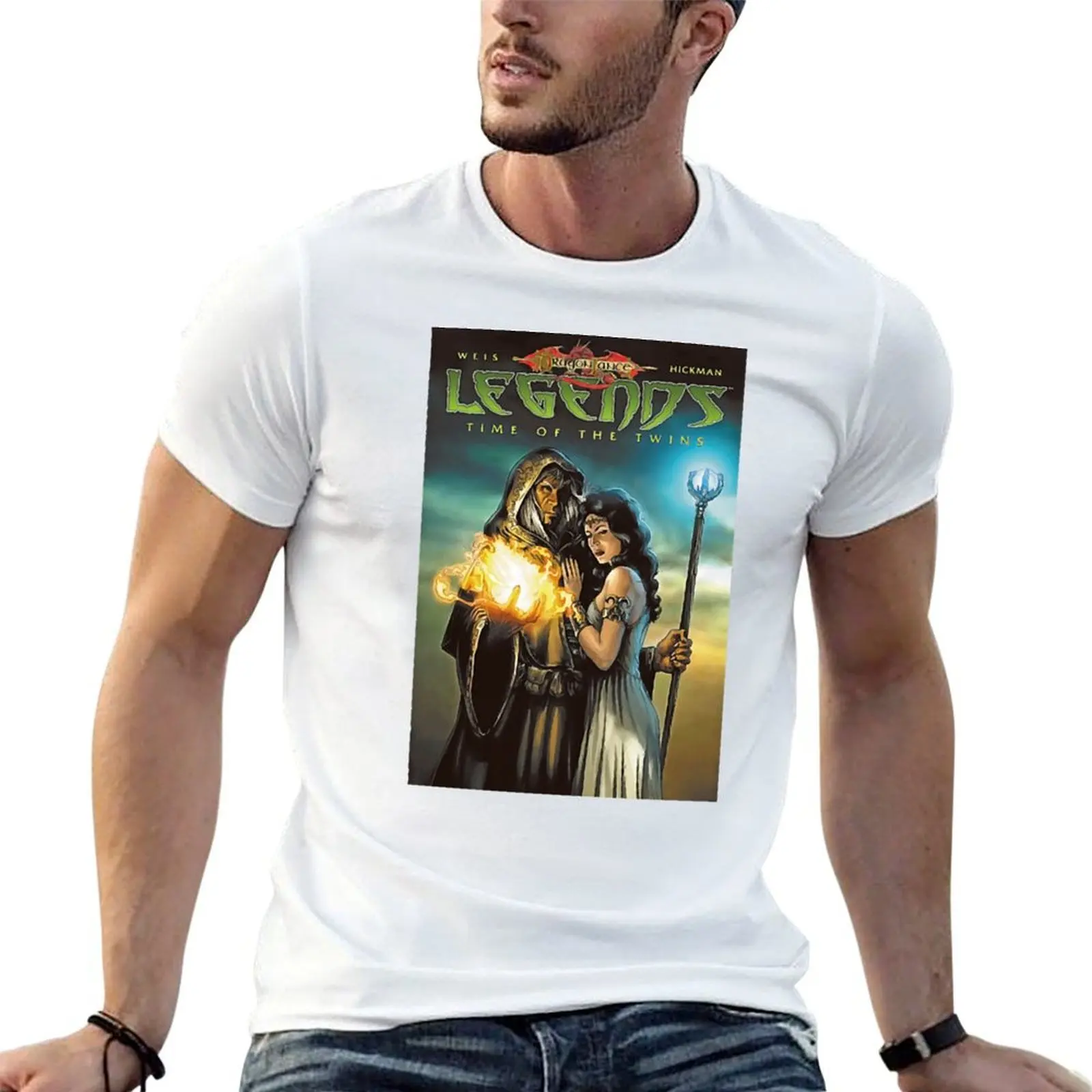 

legend dragonlance poster T-Shirt funny t shirts cotton t shirts for man cotton funny T-Shirt