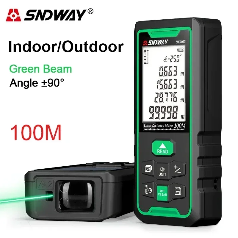 2026 Hot Sell Green Laser Distance Meter Digital Rangefinder Electronic Level Ruler - Tape Measure 150m/100m/80m/50m - Measureme