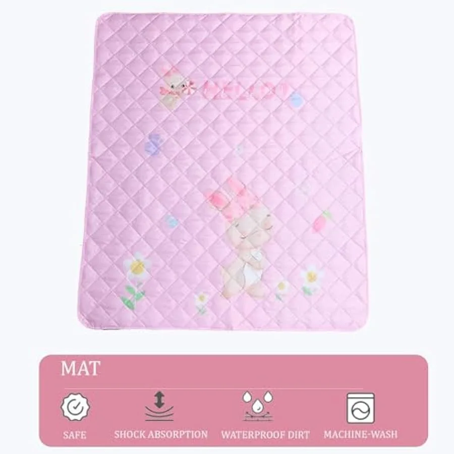 Kid Tent met Mat Ster Lights - Prinses Tent voor Meisjes Speelgoed Peuter voor Binnen en Buiten Fantasierijke Games Speelhuisje Roze Maat