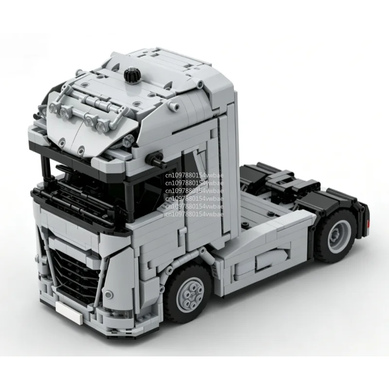 NEW 1288PCS MOC 178876  2021 DAF XG 4x2 Tractor Truck Model Heavy Semi Truck Building Blocks Assembly Toy Gift view 2