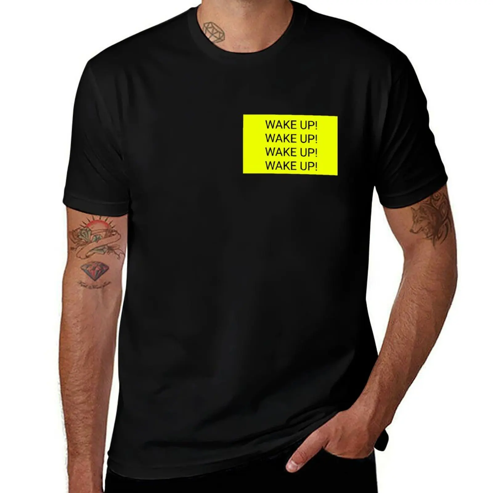

WAKE UP! The 1975 T-Shirt t shirts cotton 100% cotton tshirt 100% anime t shirts for man T-Shirt