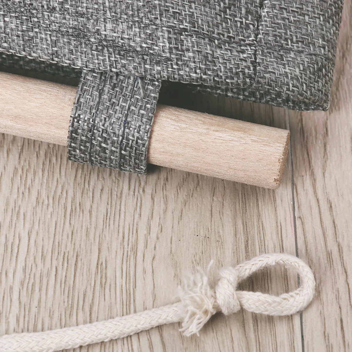

Rudder Storage Bag Linen Hanging Organizer Wall Mount Vintage Wooden Home Decor Bedroom Kitchen Bathroom Storage