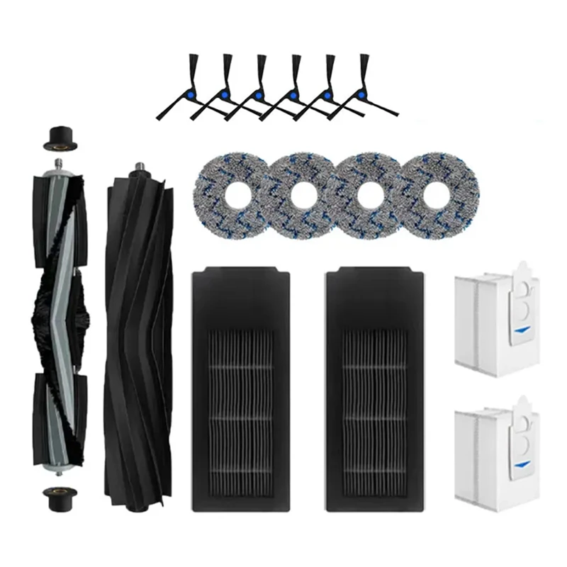 

A13R-For Ecovacs Deebot X2 Omni / X2 Pro / X2 Robot Vacuum Cleaner Main Side Brush Hepa Filter Mop Cloth Dust Bag Accessories