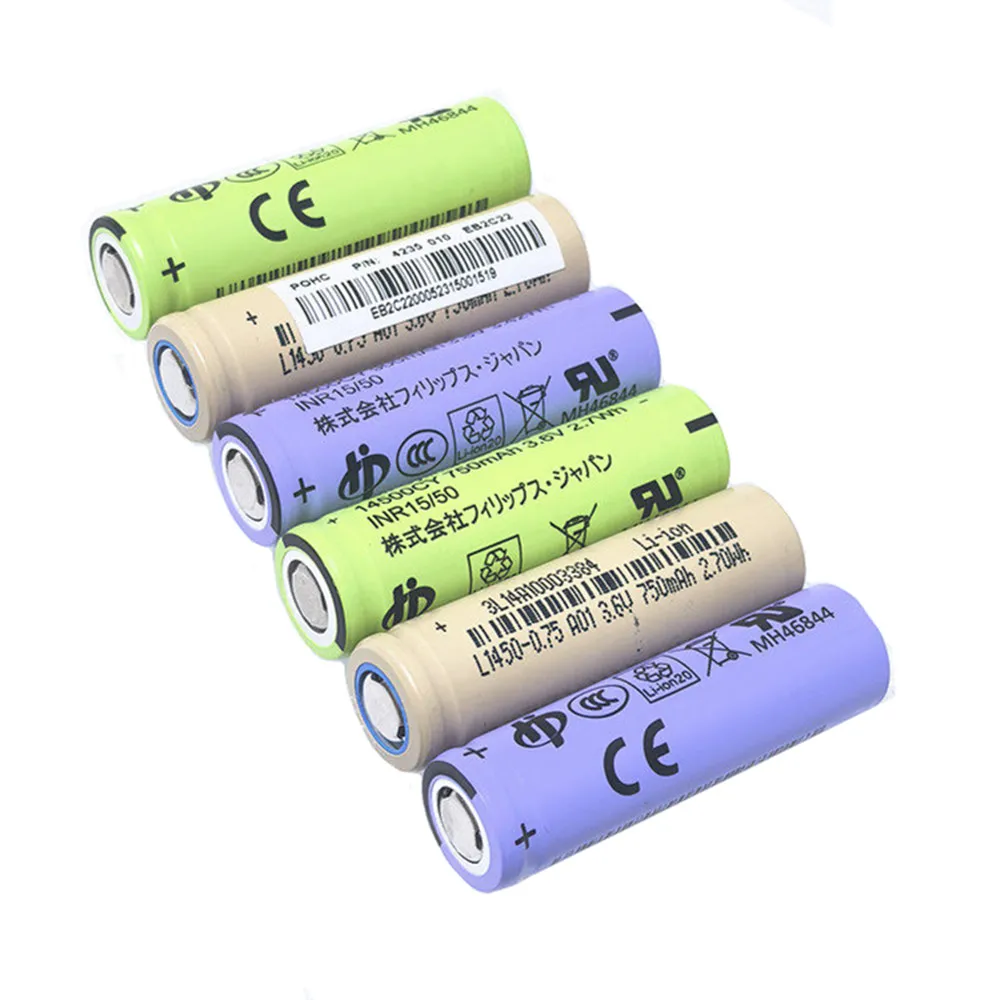 2PCS 14500CY UR14500AC Battery For Braun Oral B iO4 iO5 iO6 iO7 iO9 S5 S6 S7 S51 53B 73S 4200 5762 Electric Shaver Toothbrush
