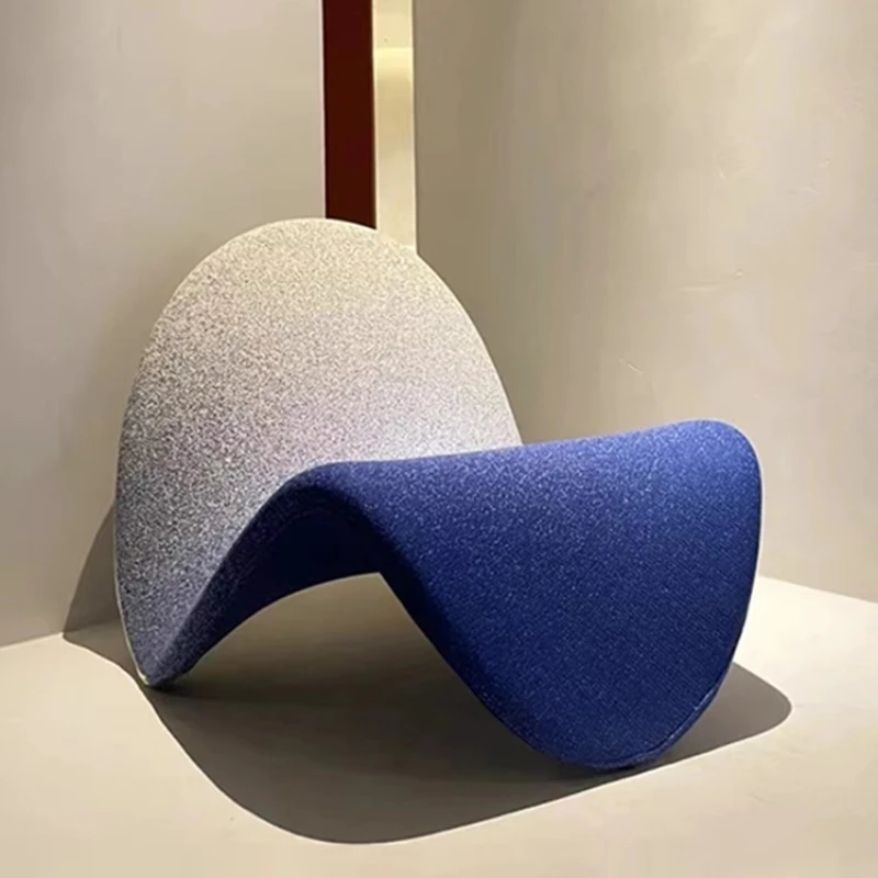 Silla de sofá Silla de lengua personalizada creativa individual de lujo ligera