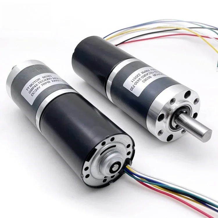 DC Geared Motor 42mm Reinforced Large Torque 12V Brushless Planetary Geared Motor GMP42-TEC4260-1250-14, 12V