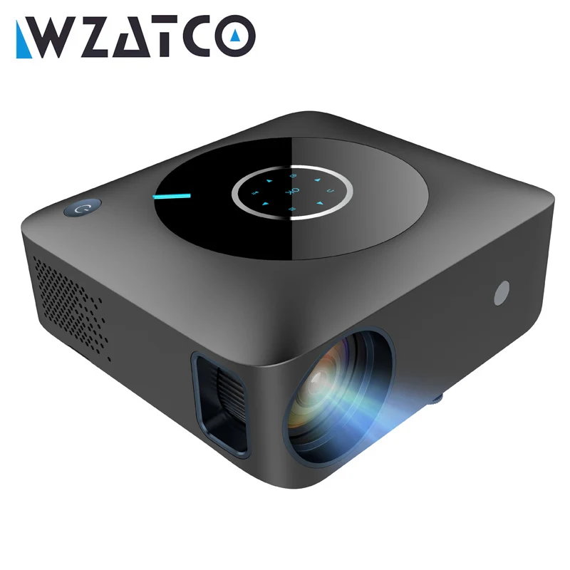 WWZATCO H1 Smart Full HD 1080P LED Projector Android 9.0 5G WIFI Big Screen Home Theater Video Proyector Beamer digital Keystone