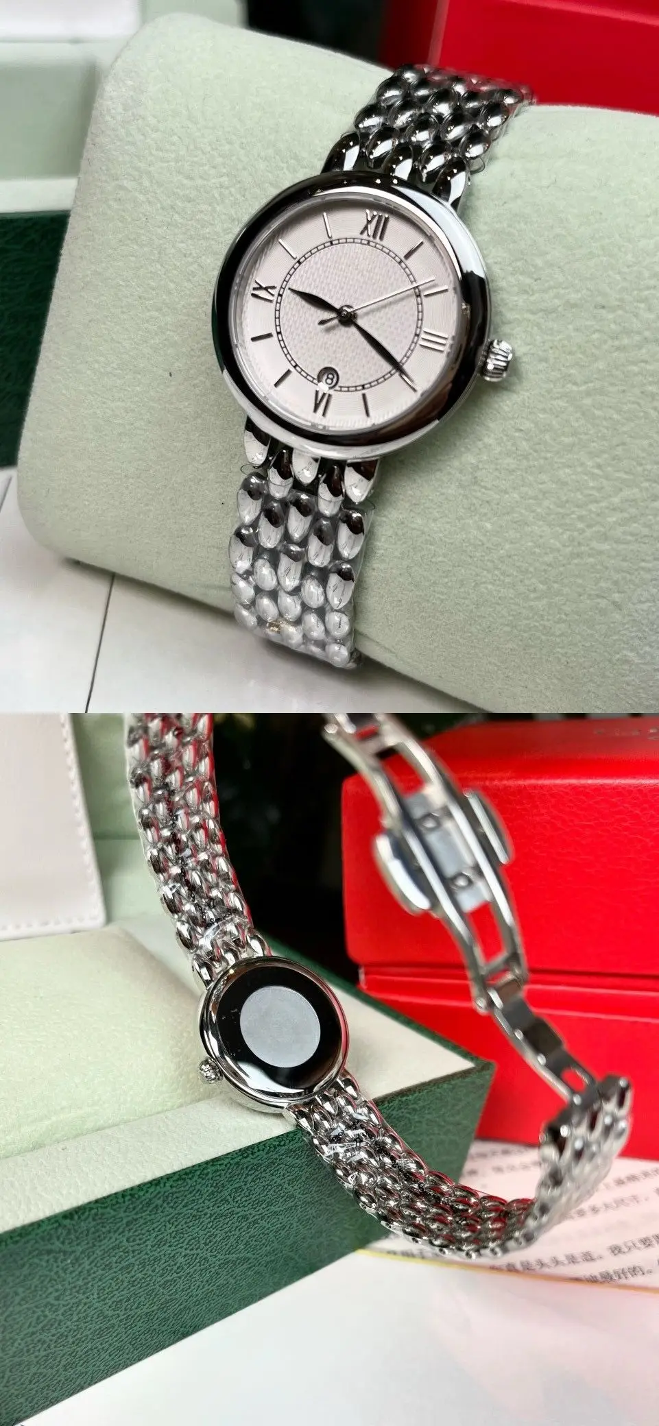 Fashion Designer Style Men's Watch Women's Watch Business Casual Quartz Wrist Watch Stainless Steel Mesh Strap Waterproof Simple Dial Couple Wristwatch For Wedding Festival Present
