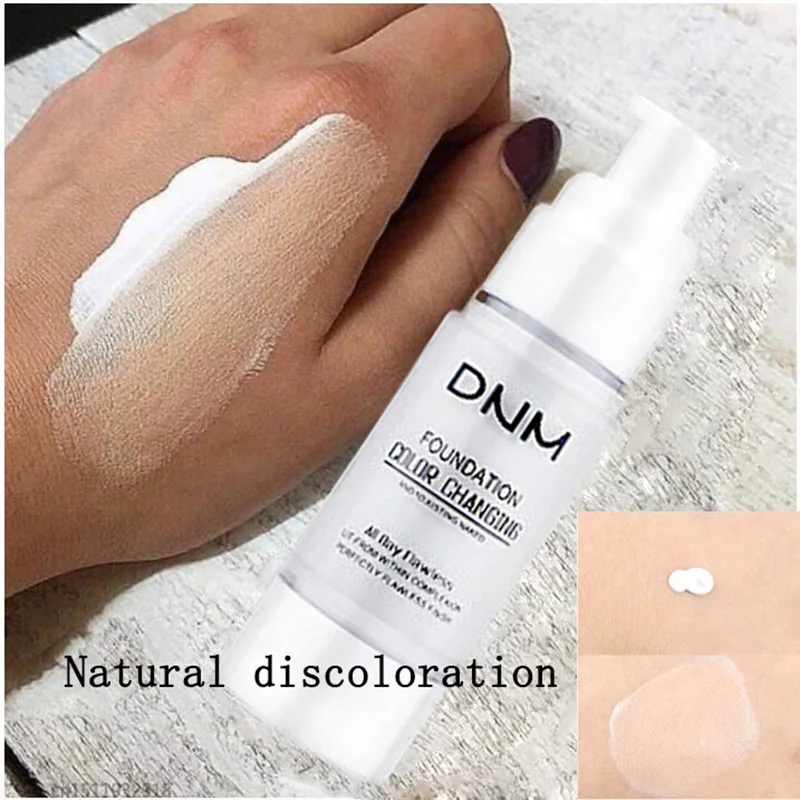 Natural ivory white brightens concealer Portable liquid foundation Fits the skin tone not fade easily focallure setting powder